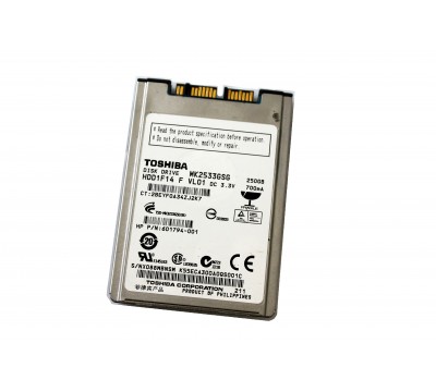 601794-001 HP Toshiba 250GB 1.8" Hard Disk Drive