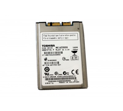 607703-001 HP Toshiba 160GB 1.8" Hard Disk Drive