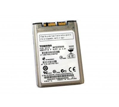 614537-001 HP Toshiba Genuine 320GB 1.8" Micro SATA II Hard Drive