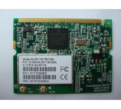 Broadcom BCM94318MPG Wireless 802.11b/g mini PCI Card