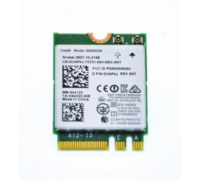 Dell CNP0J Wireless Card AC-8260 8260NGW Dual Band 802.11 ac/a/b/g/n + Bluetooth 4.0 0CNP0J