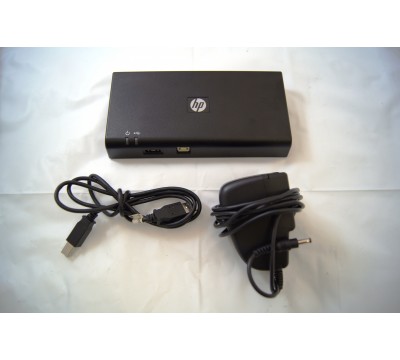 HP USB 2.0 Docking Station HSTNN-S02X W/ USB Cable & Charger 589144-001