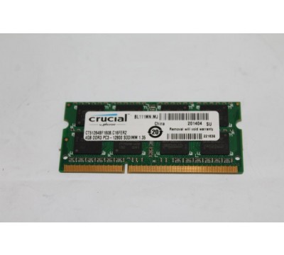 CRUCIAL CT51264BF160B.C16FER2 4GB DDR3 PC3-12800