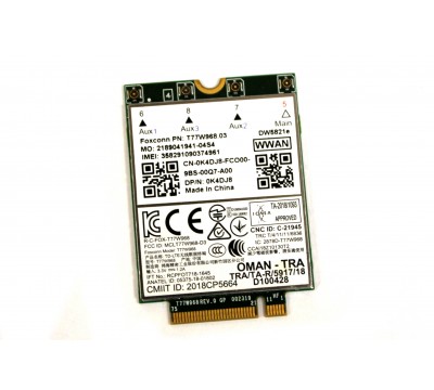 K4DJ8 Dell Latitude 5420 5424 7424 OEM T77W968 DW5821e Snapdragon X20 LTE 1Gbps 4G Card