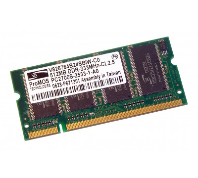 PROMOS V826764B24SBIW-C0 512MB DDR 333MHZ PC2700