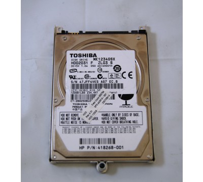 Toshiba Laptop 2.5" SATA HDD Hard Drive MK1234GSX 443919-001 418268-001